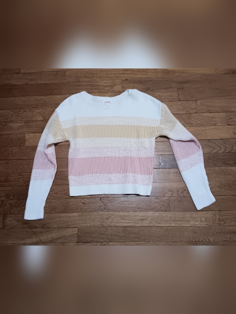 Cat & Jack Striped Pastel Knit Sweater